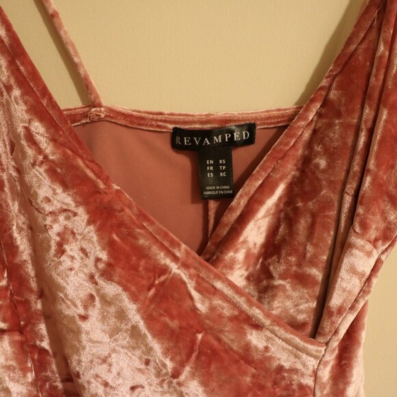 PINK VELVET TIGHT DRESS - Picture 3 of 5